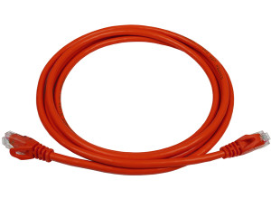 PowerMAX Red Cat.6 U/UTP T568B Patch Cord (LSZH) - with Divider